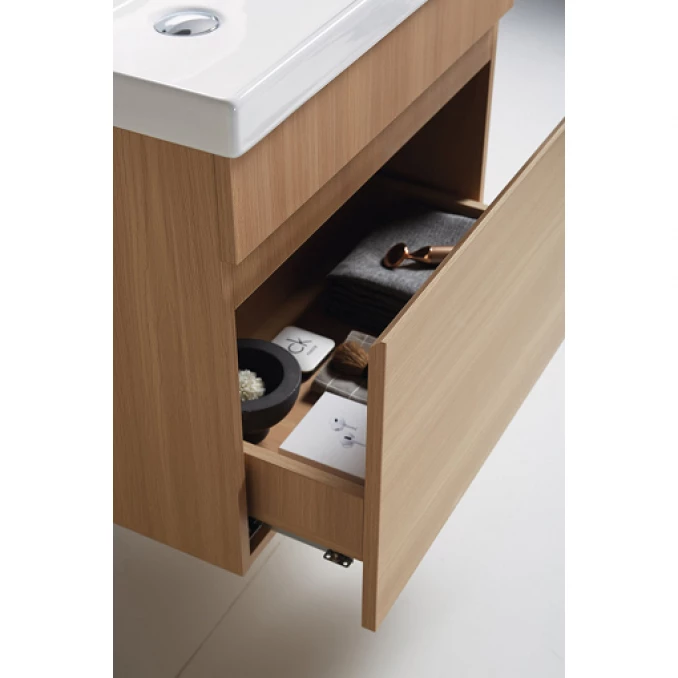 Toaletni ormarić UNILINE LUMA 601 BRW sa lavaboom. soft close fioka 605x463x480