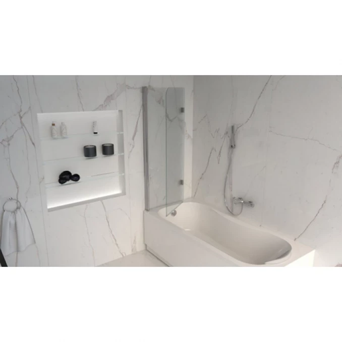 Paravan za kadu MINOTTI 1200x1500. 6mm staklo. preklopni