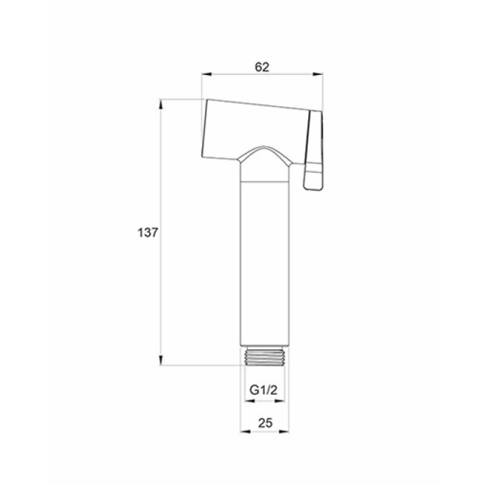 Tuš ručica COPEN higijenska mat crna