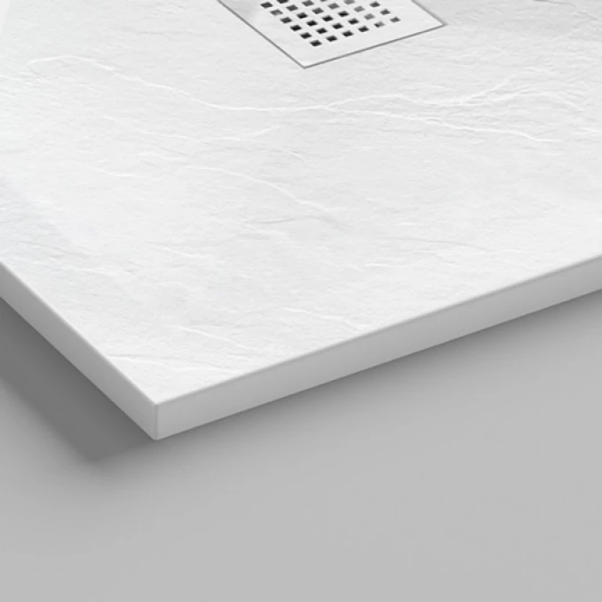 Tuš kadica COPEN SLATE WHITE 800x800x25 sa S/S white rešetkom