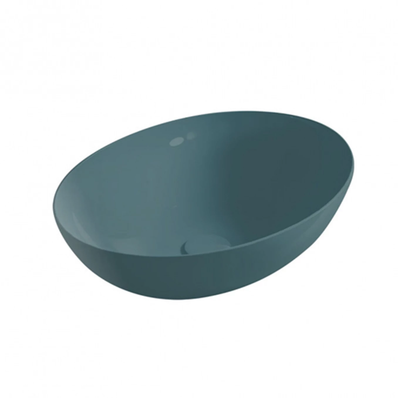 Lavabo nadgradni HATRIA HAPPYHOUR SLIM 00:00 550x400 petrol glossy