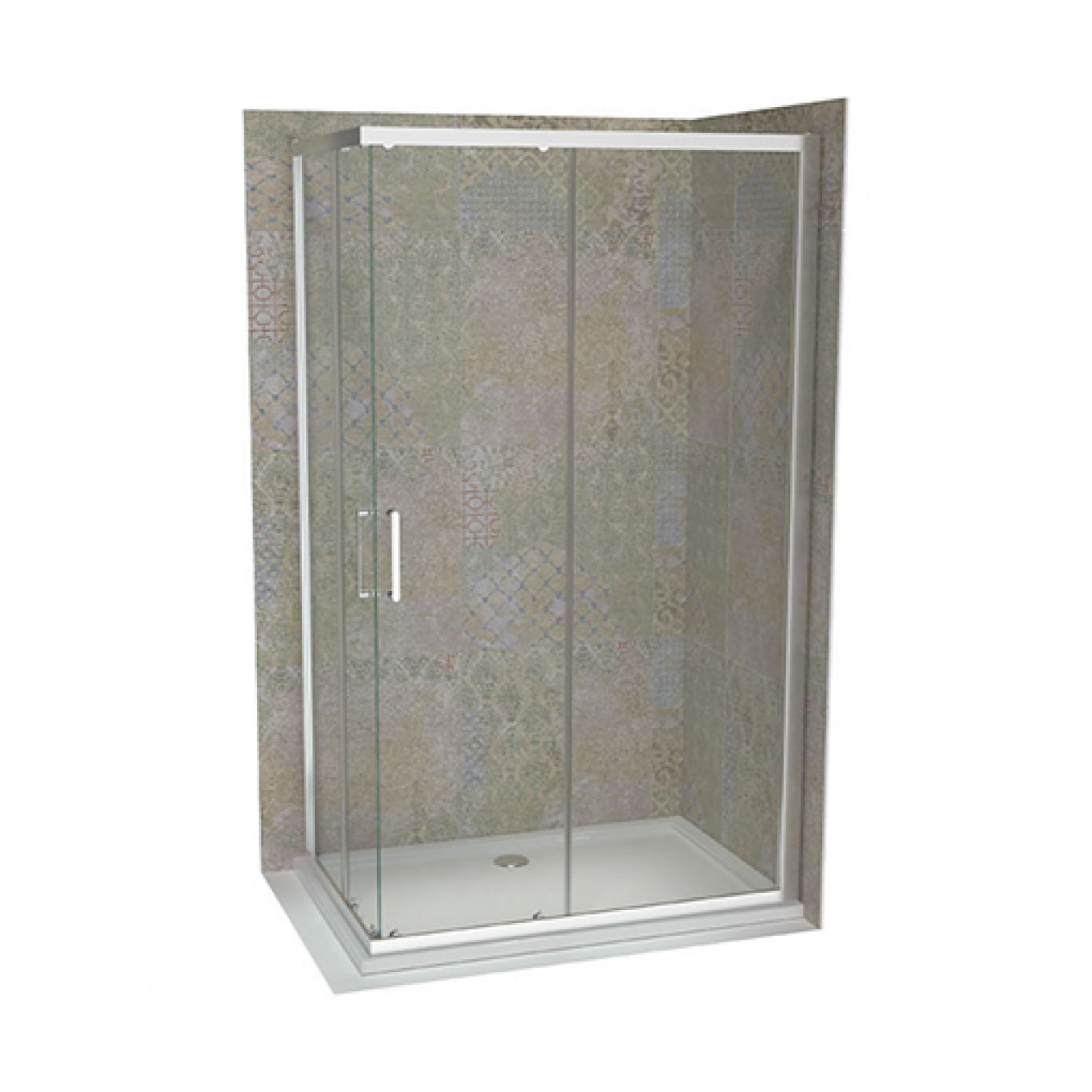 Tuš kabina ATLAS PRO 100x80 Chrome