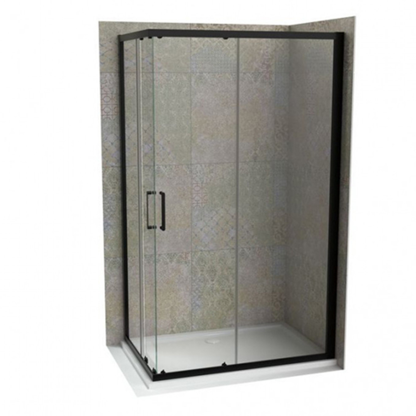 Tuš kabina ATLAS PRO 110x80 mat crna