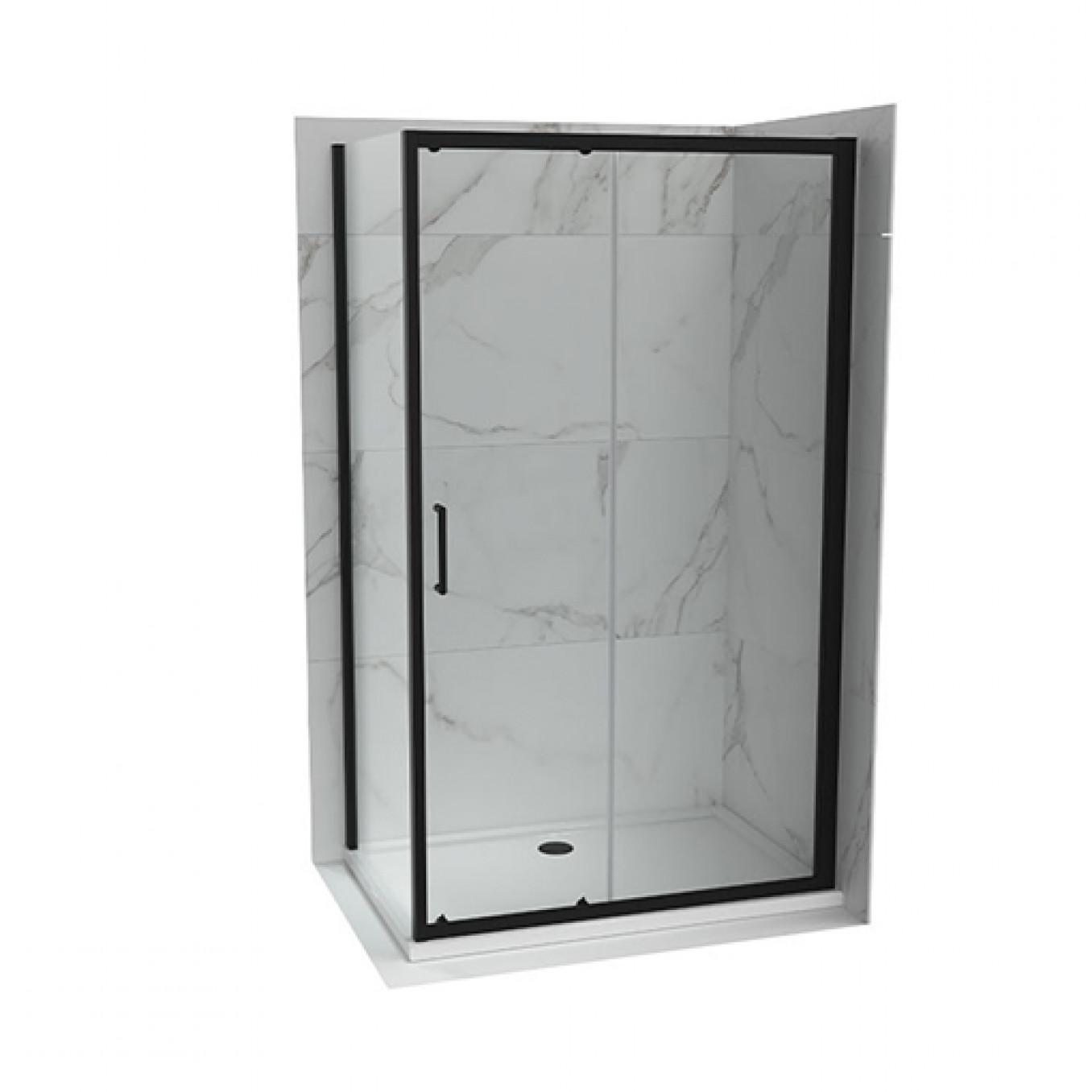 Tuš kabina ATLAS PRO 140x70 mat crna