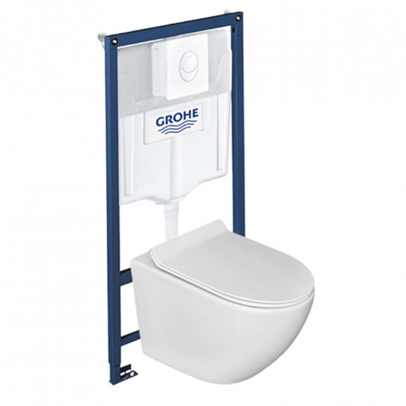 Ugradni vodokotlić GROHE SL 3 u 1 sa OPTIMO rimless šoljom sa daskom soft close