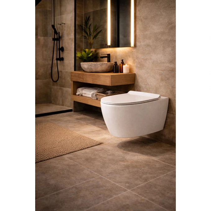 Konzolna šolja OPTIMO rimless bide funkcija sa duroplast soft close wc daskom