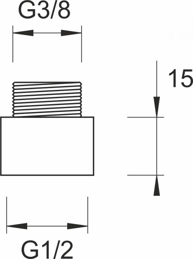 Redukcija MINOTTI 1/2Fx3/8M za bateriju