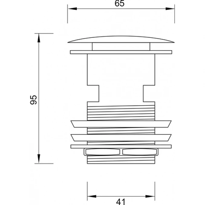 Podsklop sifona COPEN sa prelivom